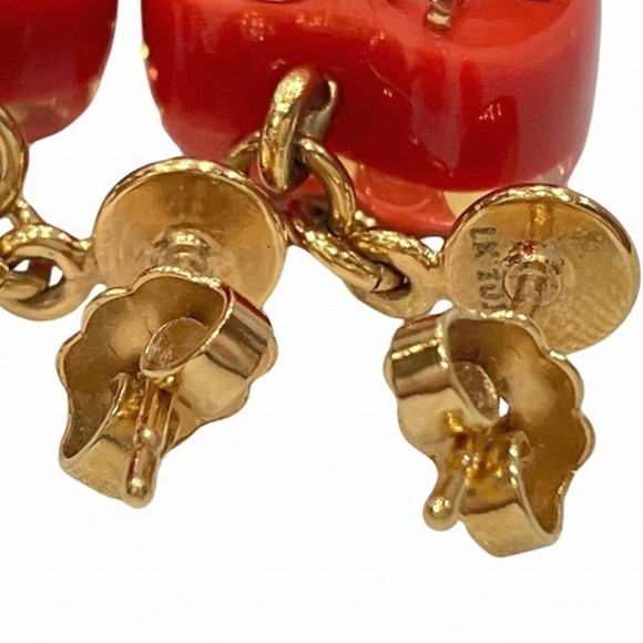 Louis Vuitton Heart Stud Earrings Metal Earrings M66082 in Good condition - Picture 8 of 9